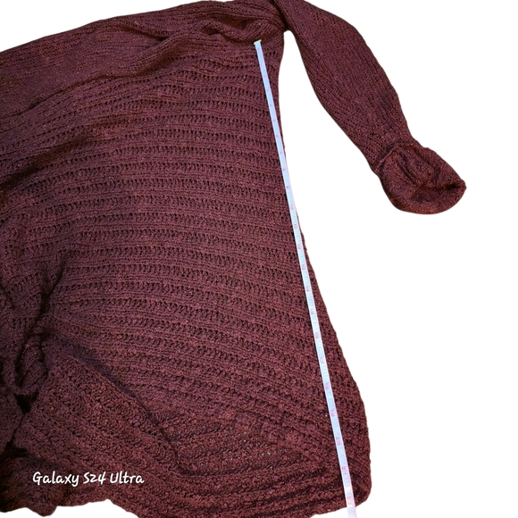 Daytrip Burgundy Knit Long Sleeve Tunic - Picture 6 of 7